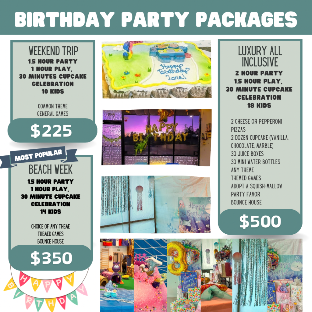 Cookeville’s premier birthday celebrations for little explorers! Private parties, custom to every child.